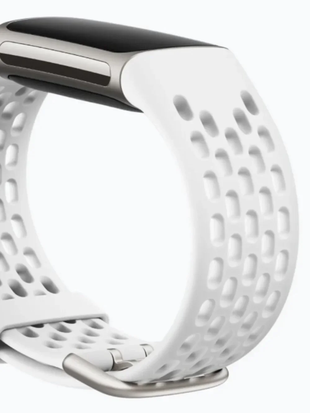 FITBIT Charge 6 Sport Band Size Small in Frost White Works with Charge 6 and 5